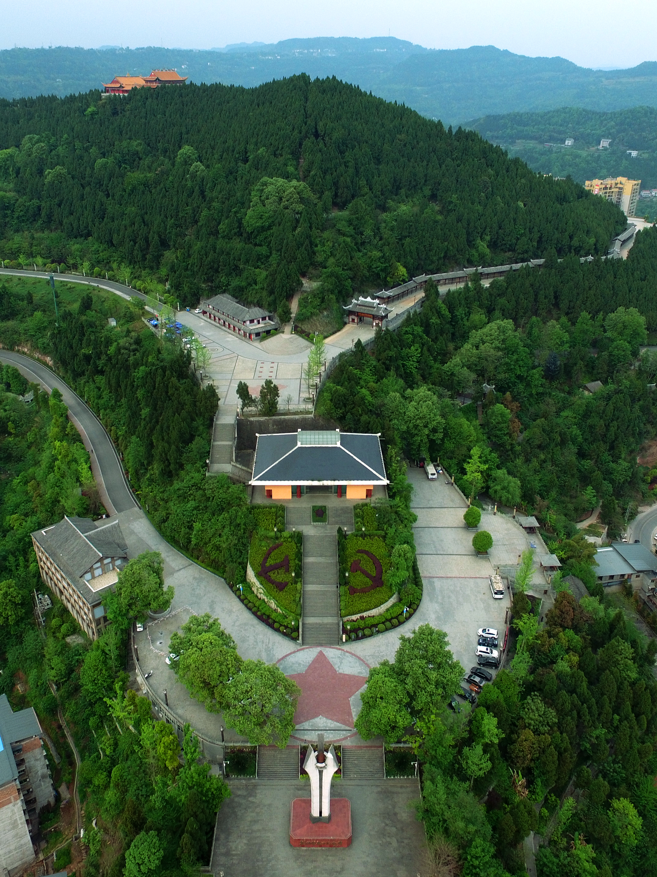 鸟瞰烈士纪念馆